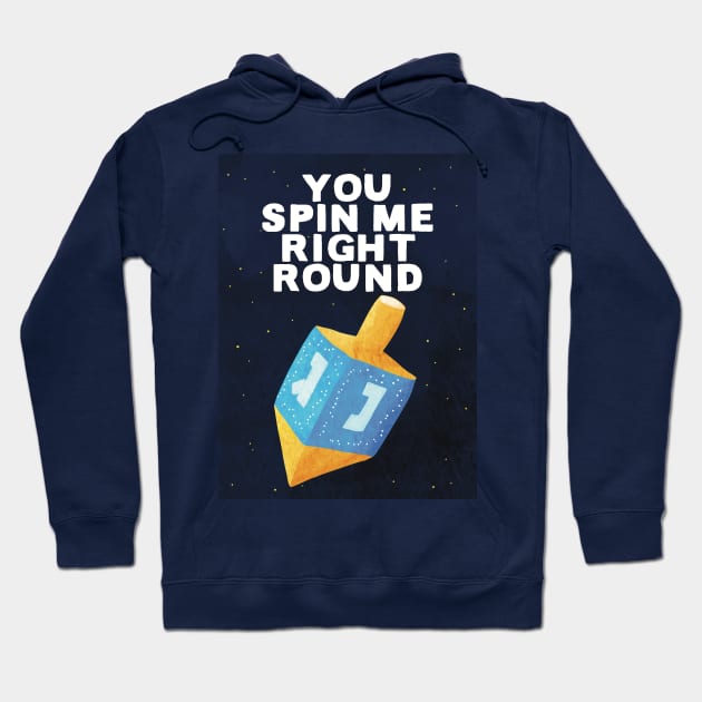 You Spin Me Right Round Hoodie by Flockadoodle